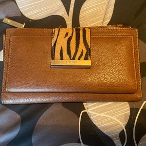 DUNE LONDON CALF HAIR WALLET